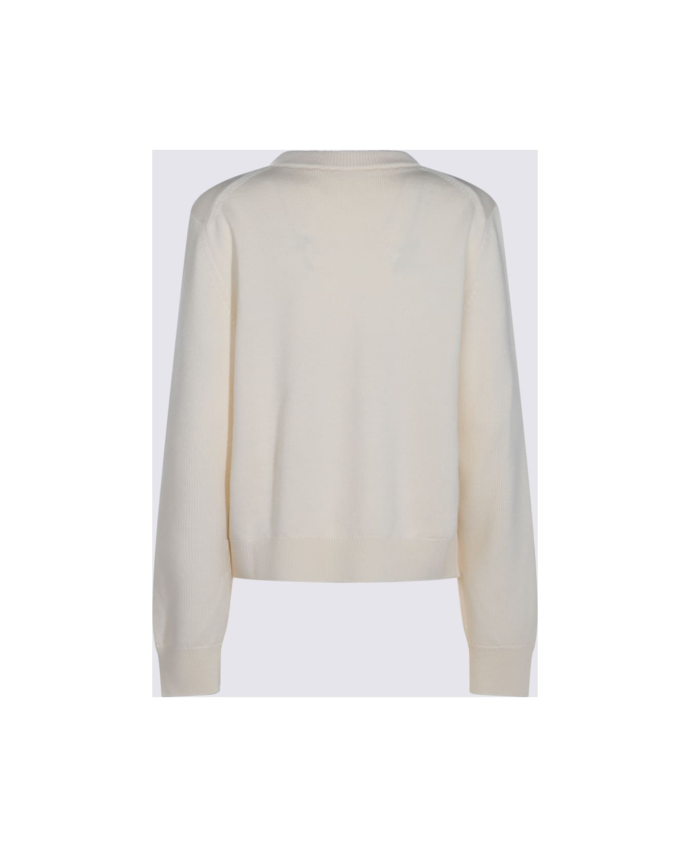 White Wool Knitwear - 2