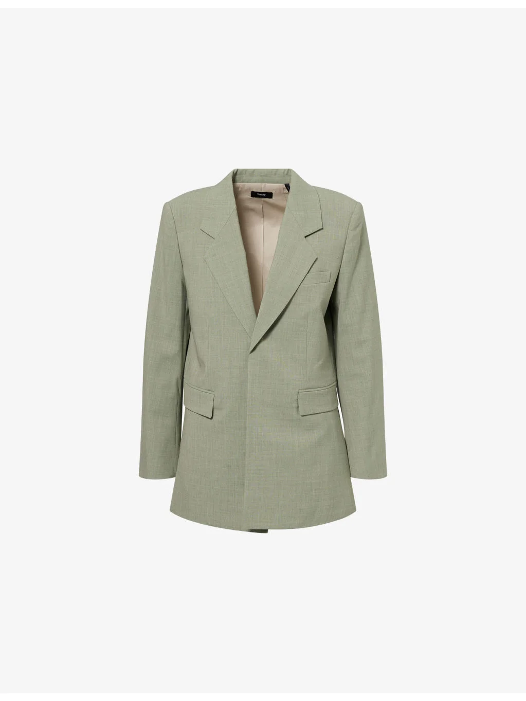 The Relaxed Slash Wool-Blend Blazer - 1