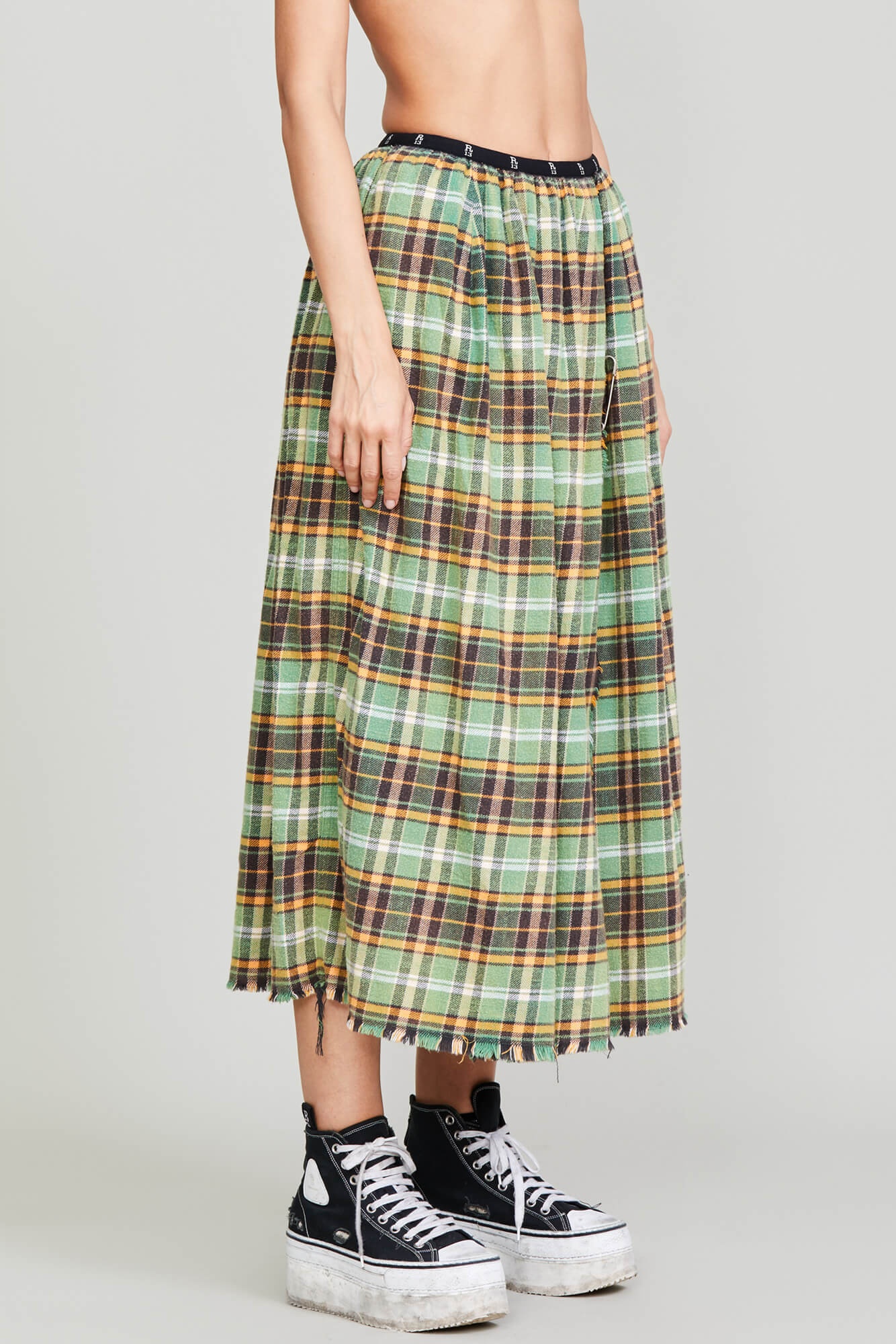 KILT SKIRT - GREEN PLAID - 3