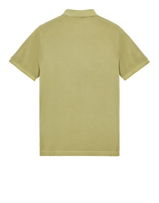 22S67 COTTON PIQUÉ_GARMENT DYED + PIGMENT DYE LIGHT GREEN - 2