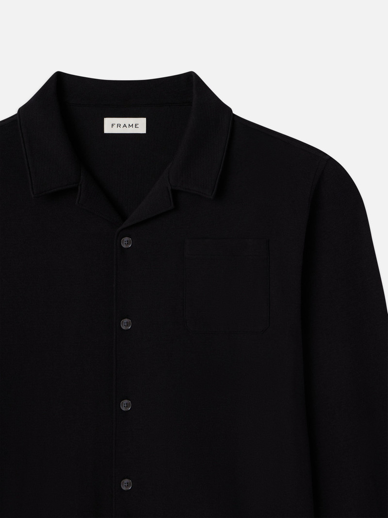 FRAME Duo Fold Relaxed Shirt in Black outlook