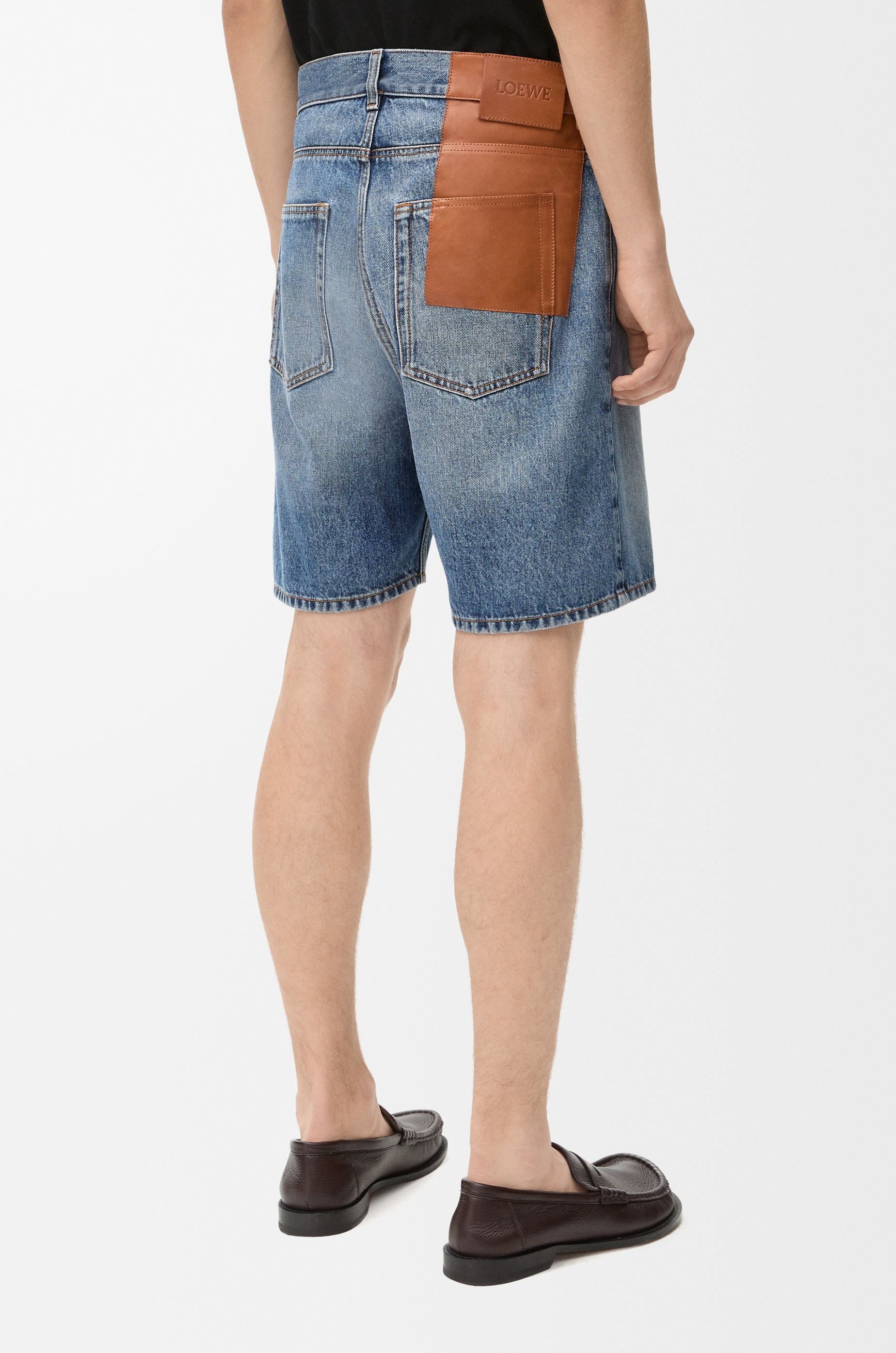 Shorts in denim - 4