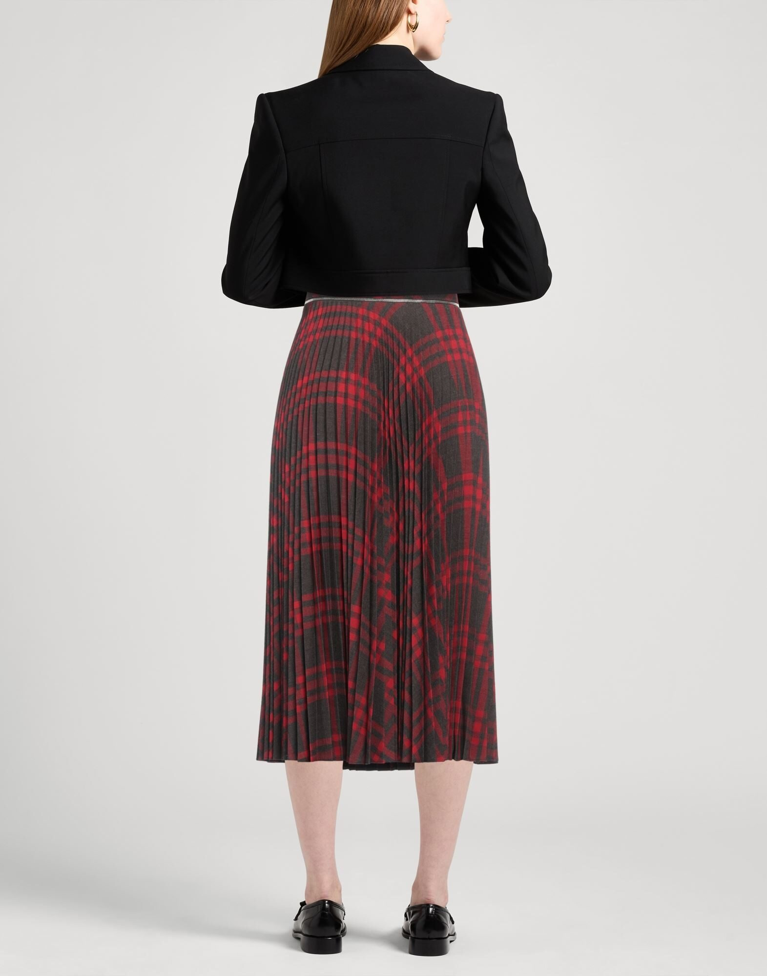 Red Women's Midi Skirt - 3