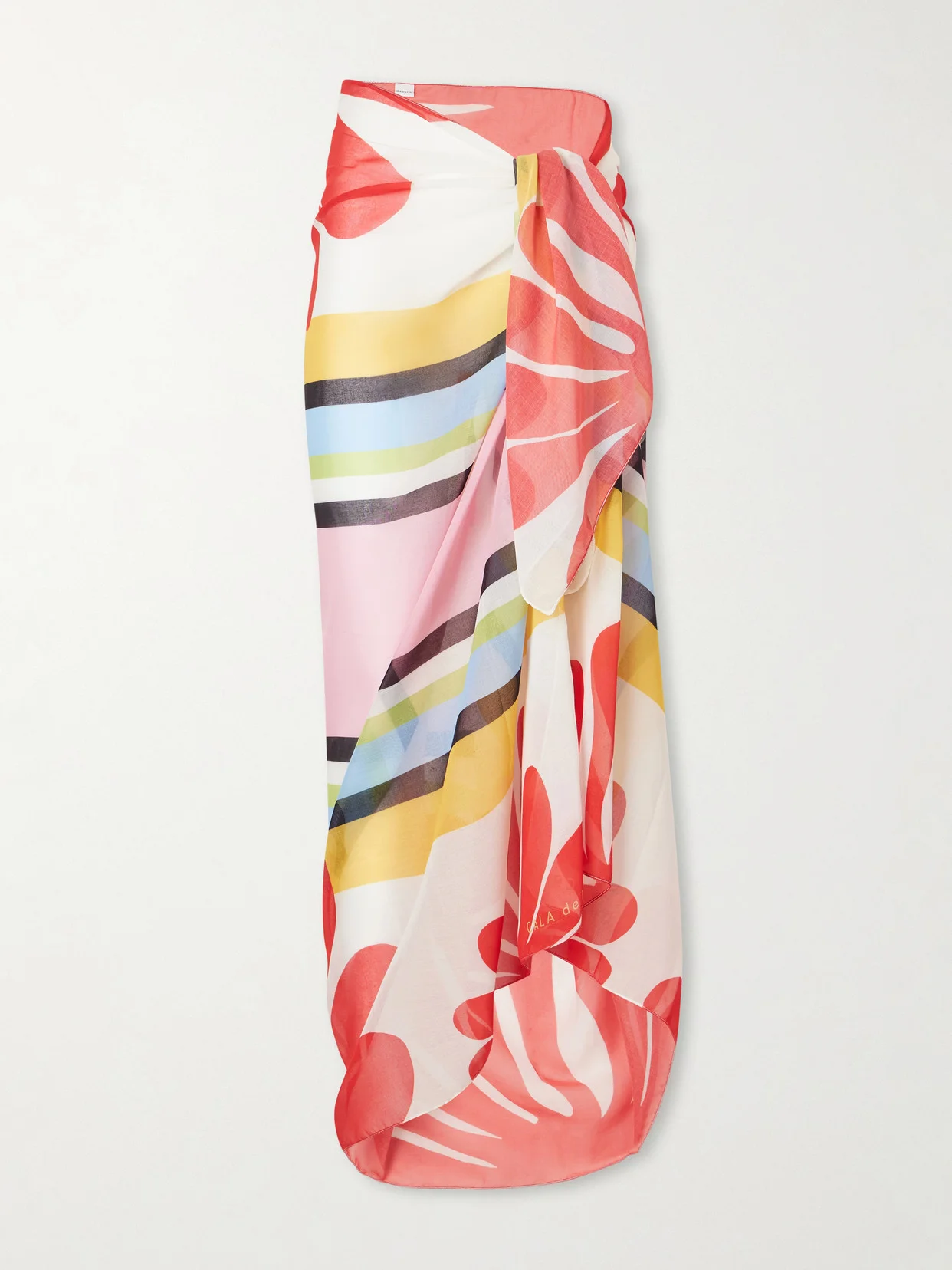 Luana Floral-print Voile Pareo - 1