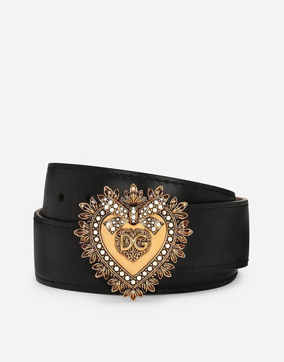 Dolce & Gabbana Devotion belt in lux leather outlook