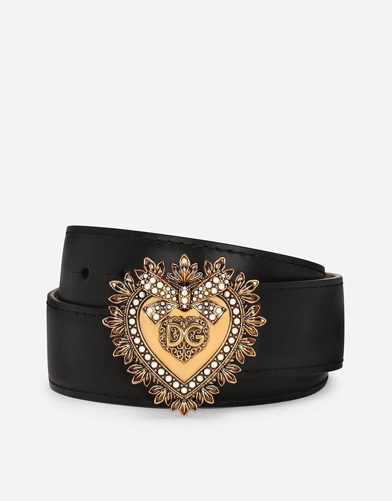 Dolce & Gabbana Devotion belt in lux leather outlook