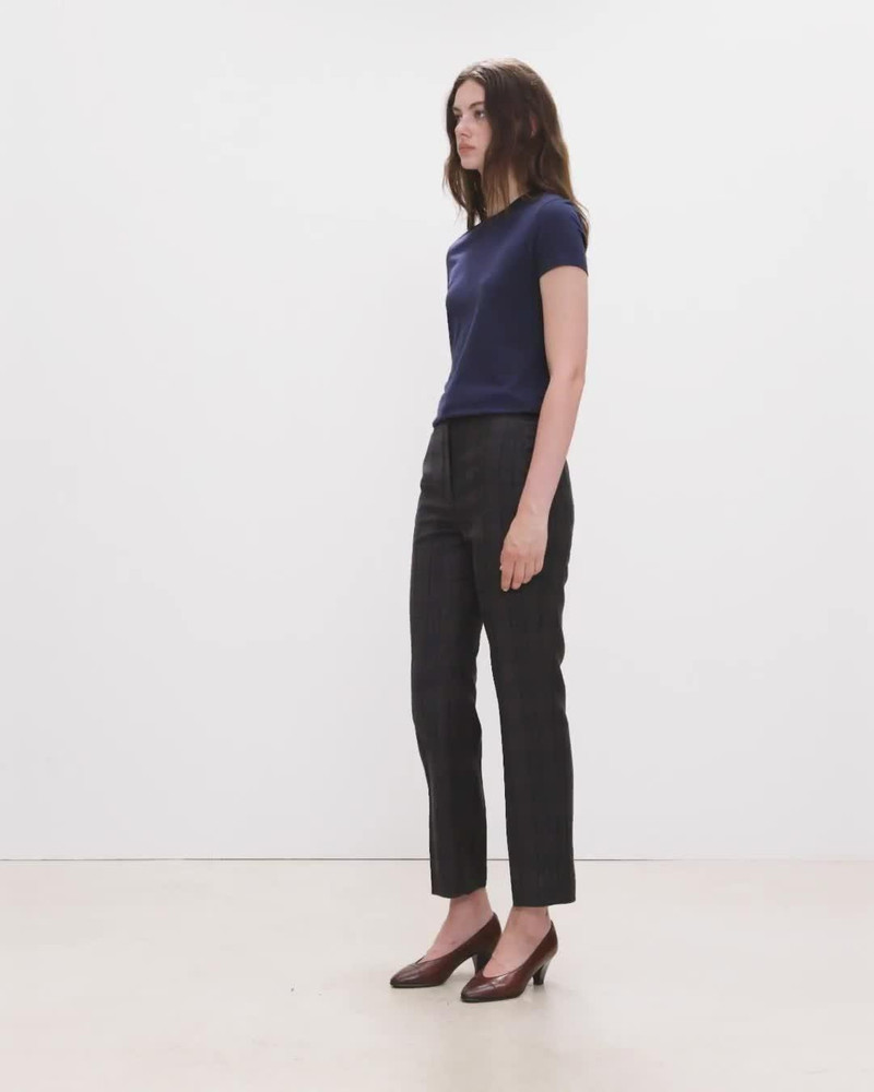 Marcee Cropped Pull-On Pant in Plaid Sleek Flannel 6