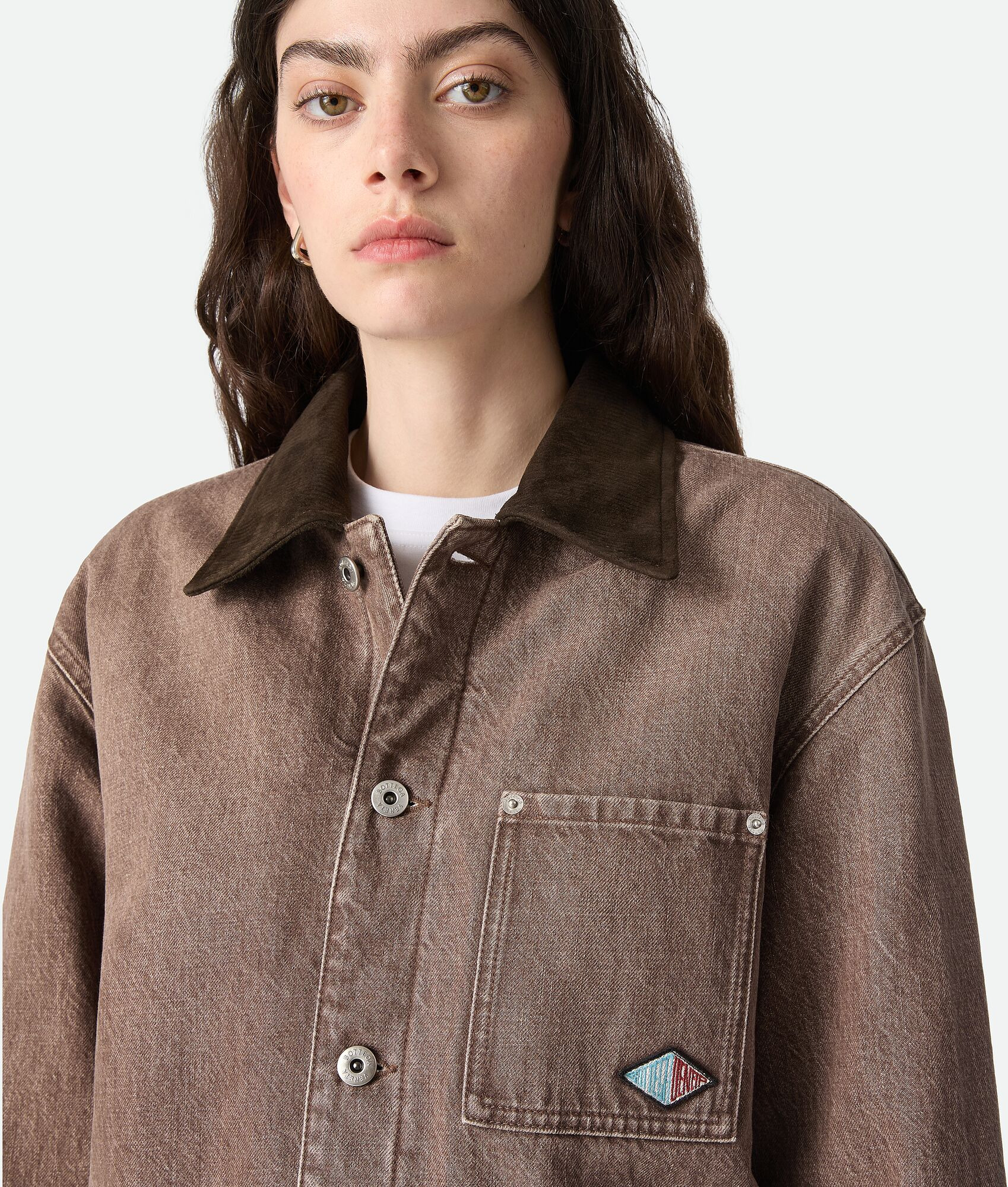 Brown Denim Jacket - 5