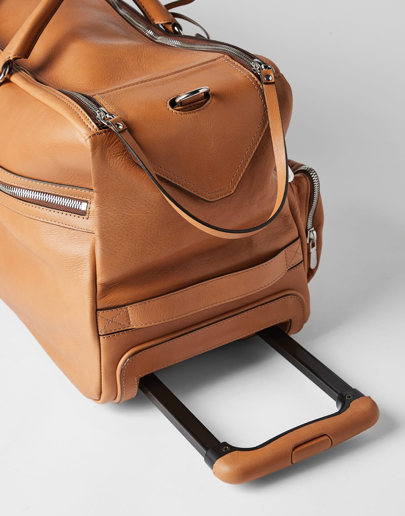 Cowhide trolley bag 3