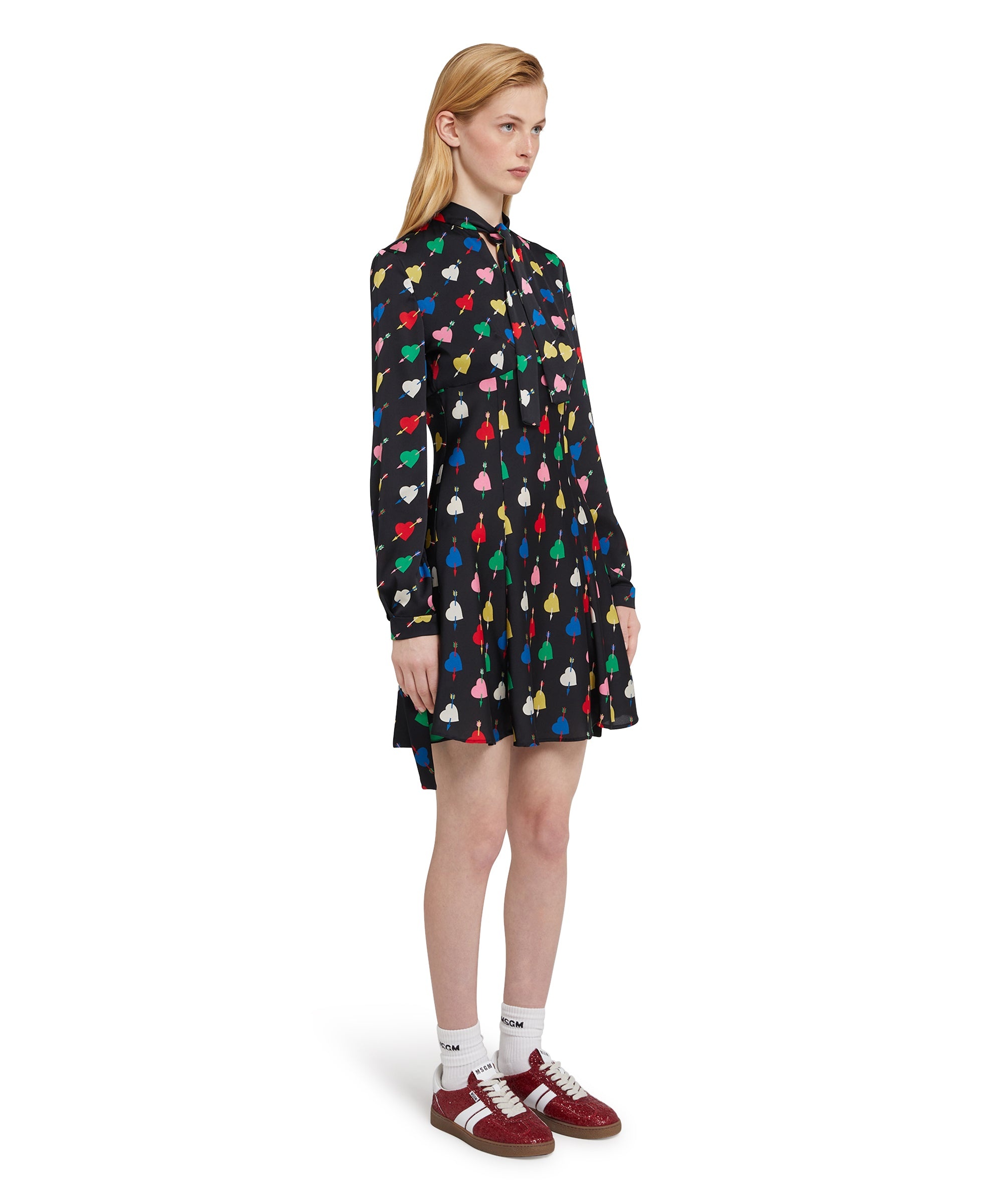Dress with "Arrowed Heart Print" motif - 4
