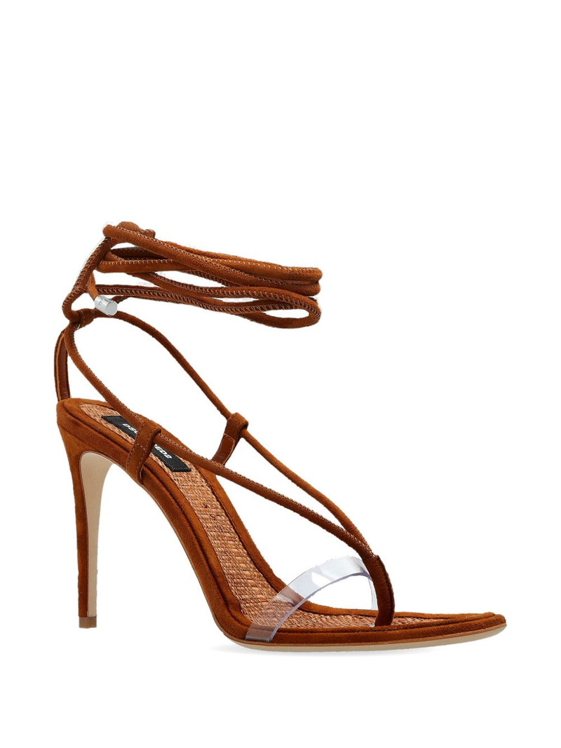 DSQUARED2 thong tie goat skin heels outlook