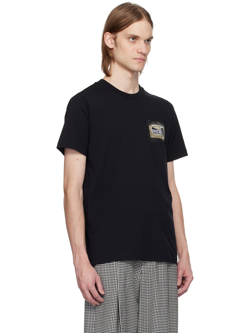 Black Cotton Small 'Marni' Collage Print T-shirt - 2