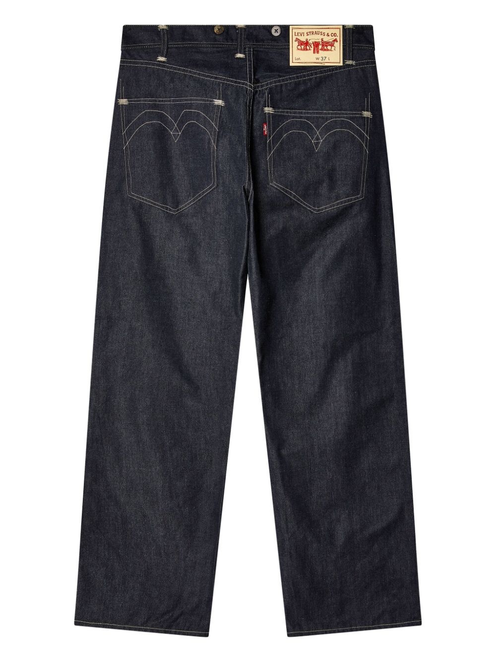 contrast-stitch jeans - 2