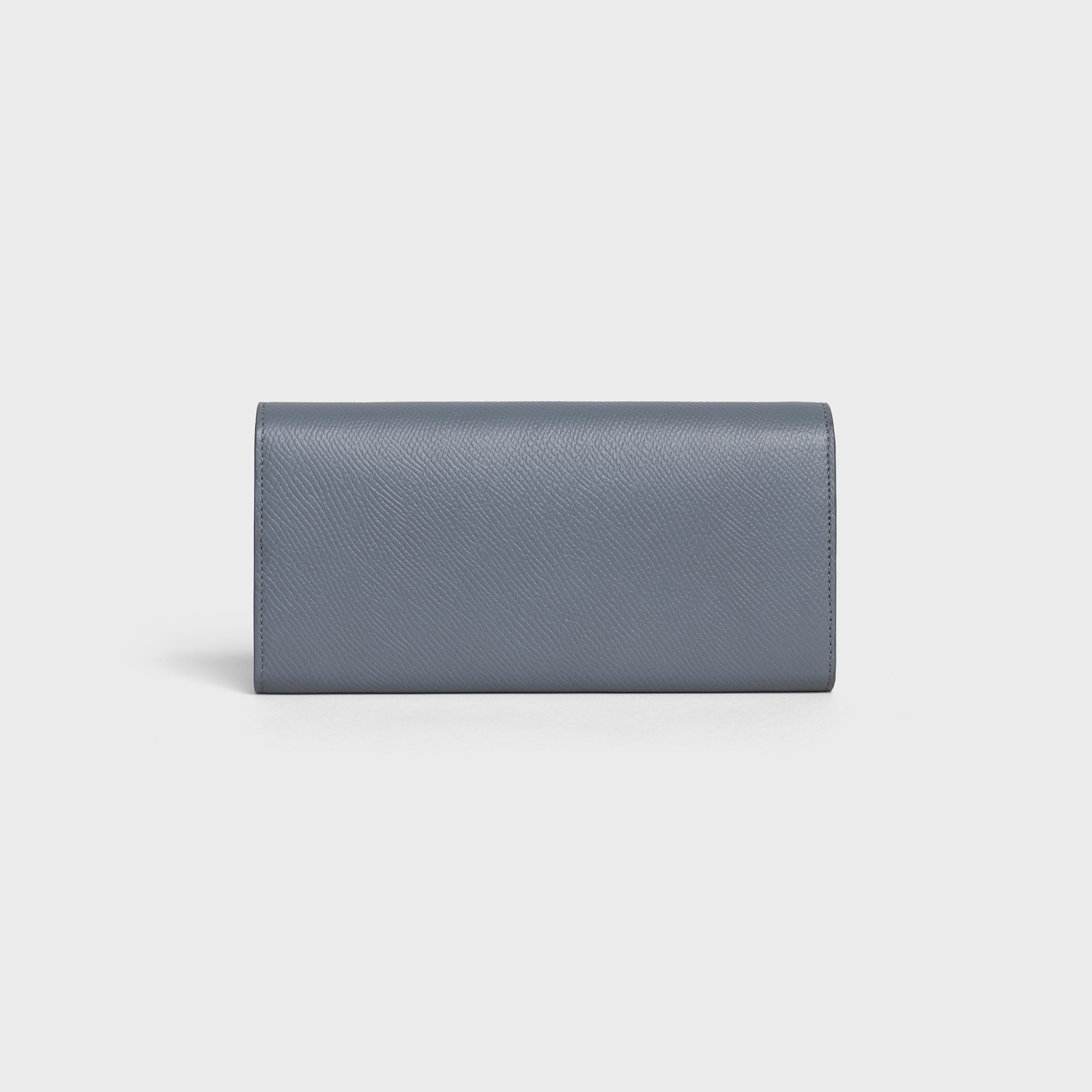 LARGE FLAP WALLET IN GRAINED CALFSKIN - 3