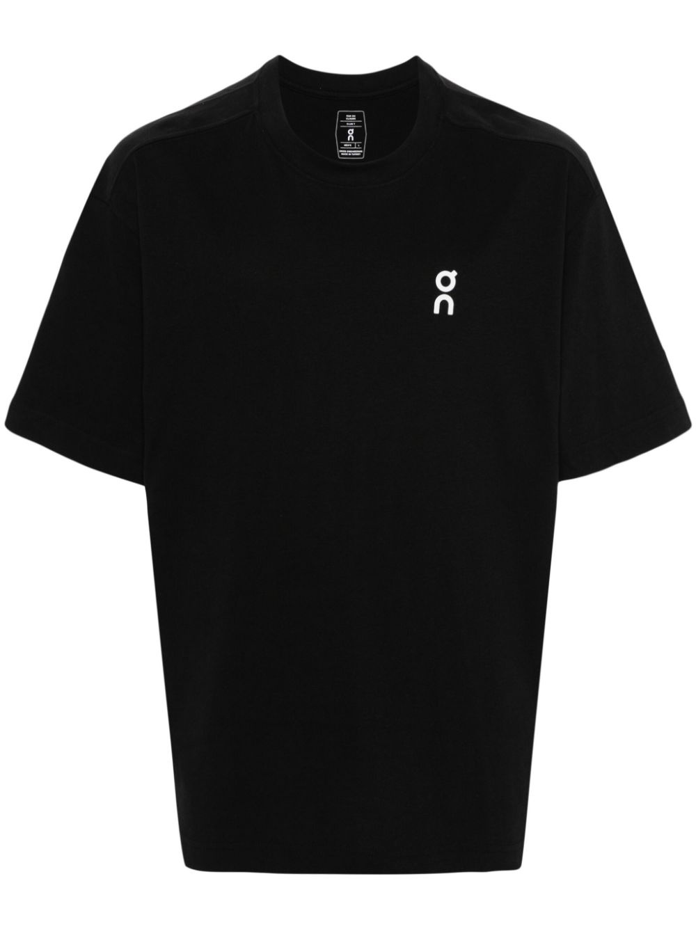 logo-print organic-cotton T-shirt - 1