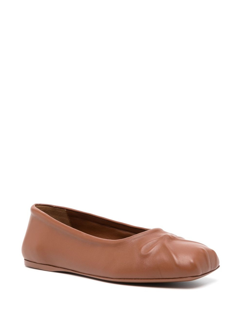 Marni leather ballet flats outlook