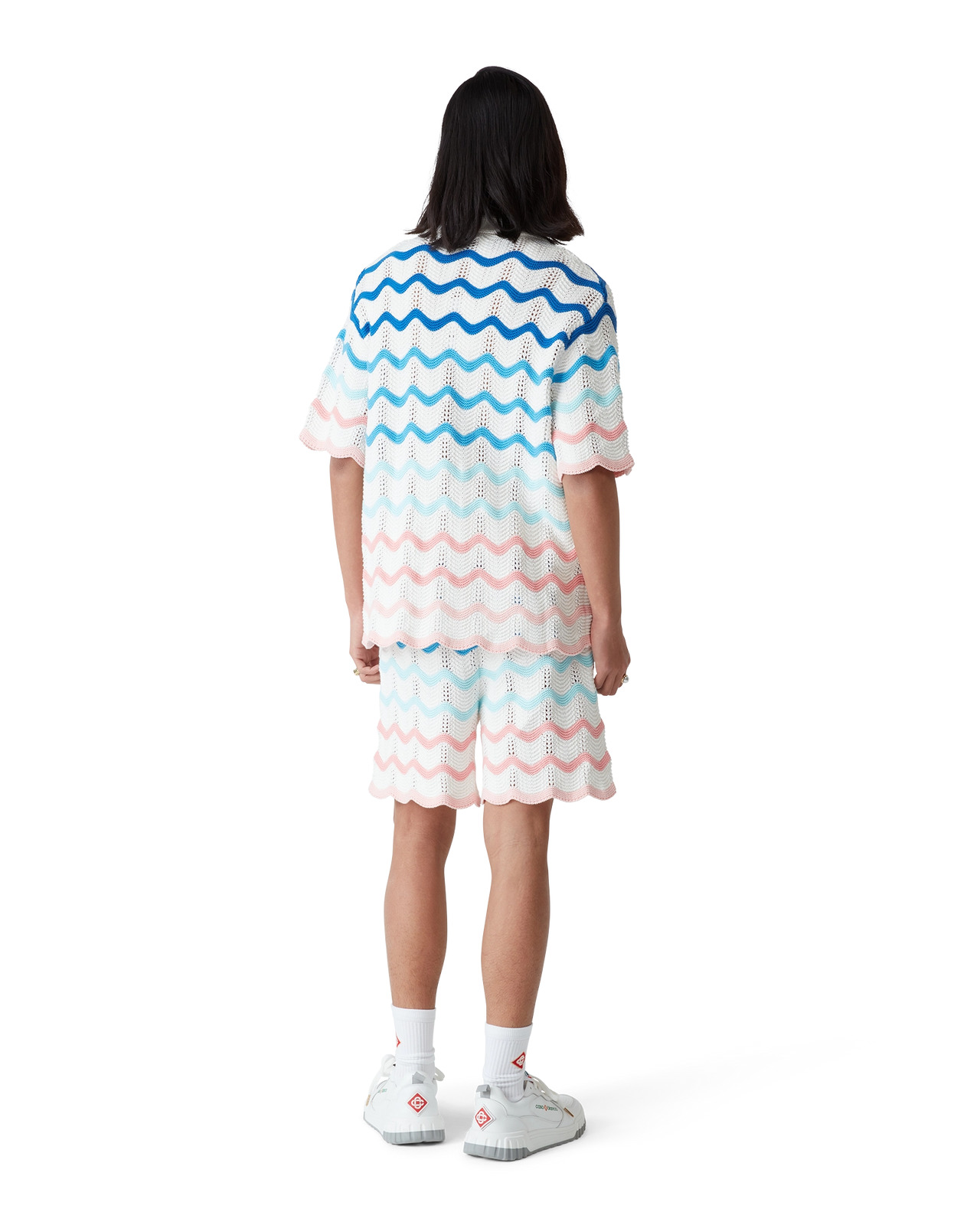 Gradient Wave Crochet Shirt | Casablanca Paris - 3