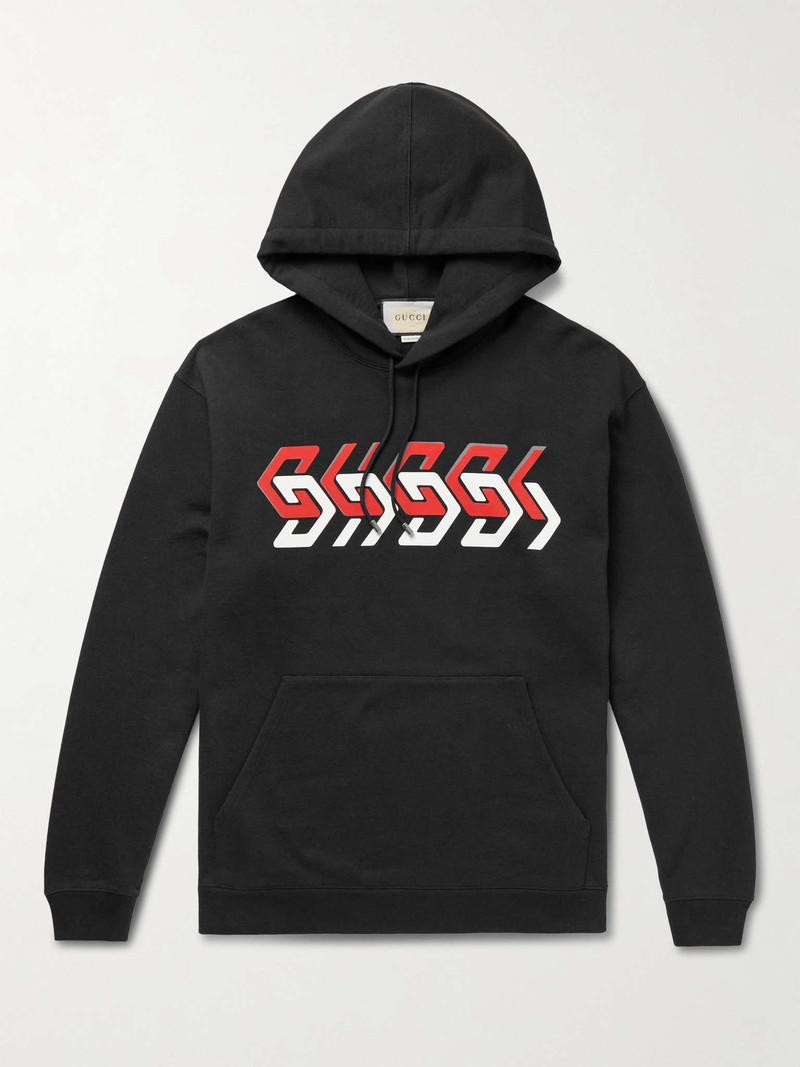 Logo-Print Cotton-Jersey Hoodie - 1