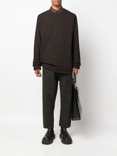 UMA WANG round-neck knit jumper outlook