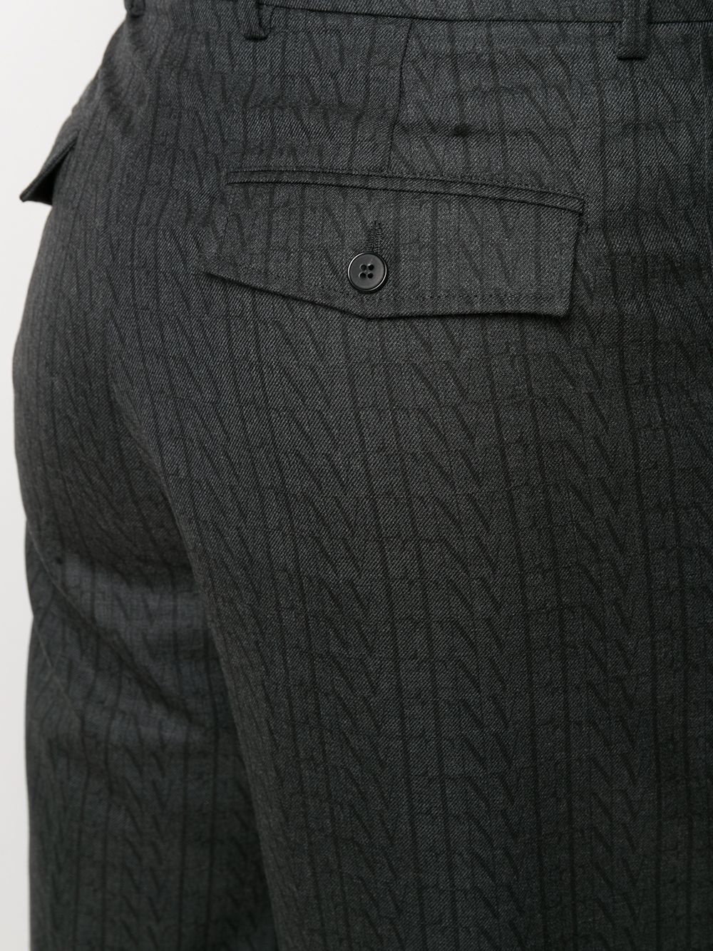 pinstripe wool trousers - 5