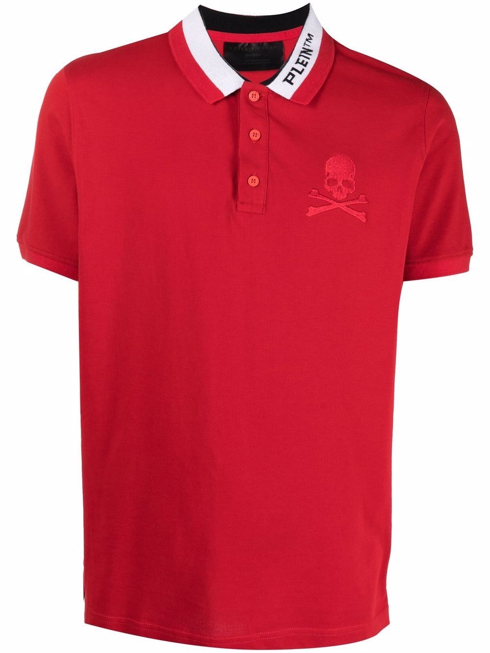 logo embroidered polo shirt - 1