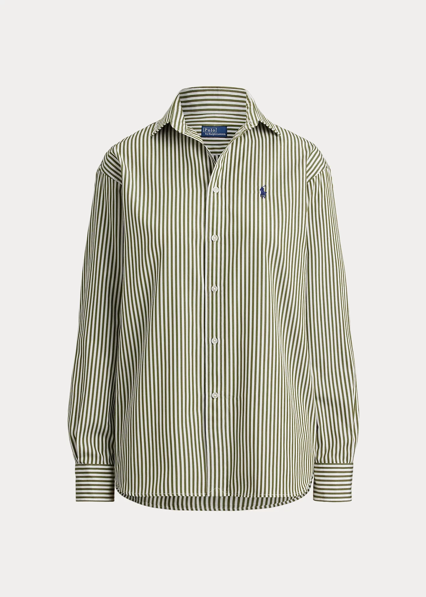 Relaxed Fit Striped Cotton Shirt - 1
