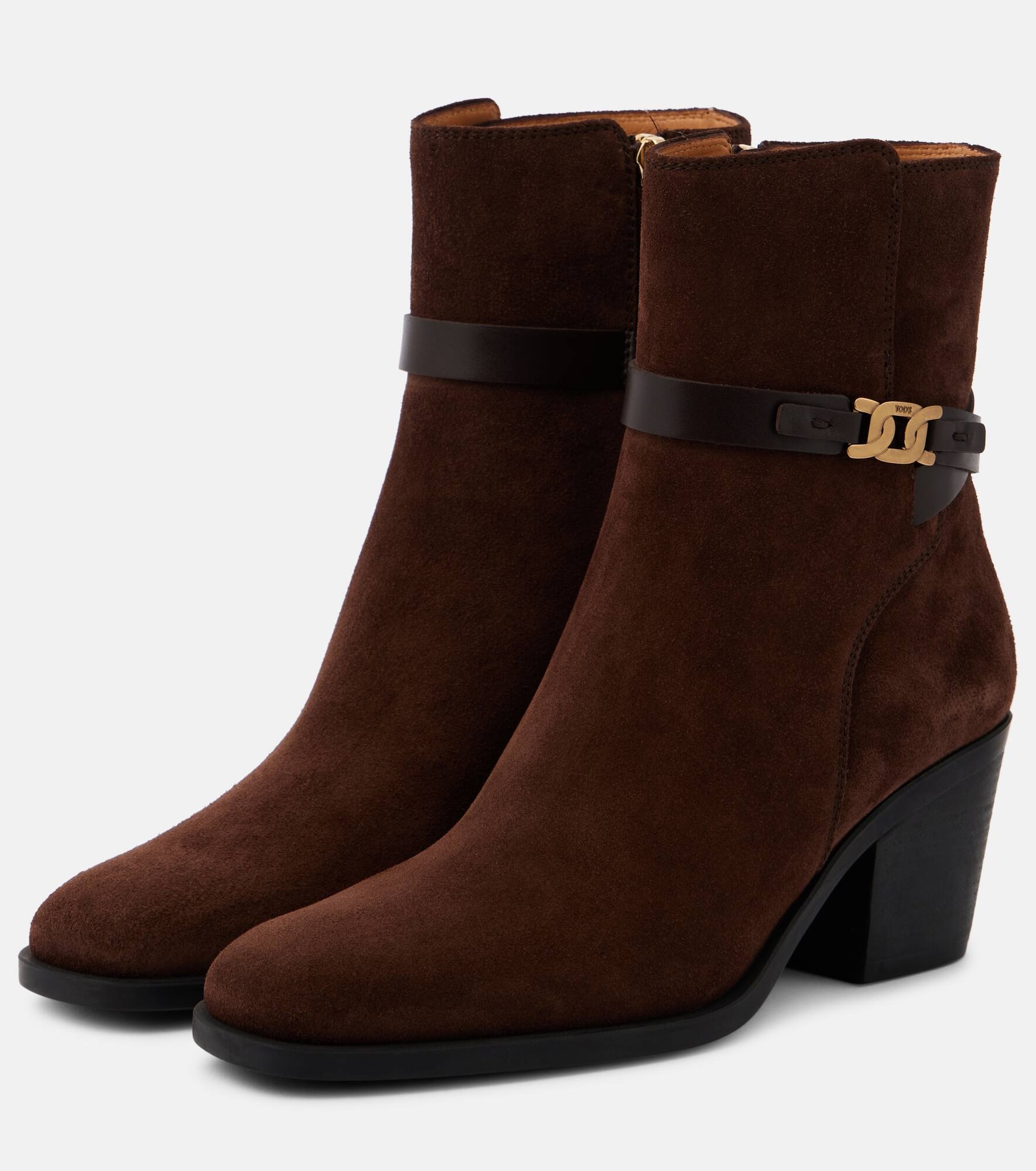 Suede ankle boots - 5