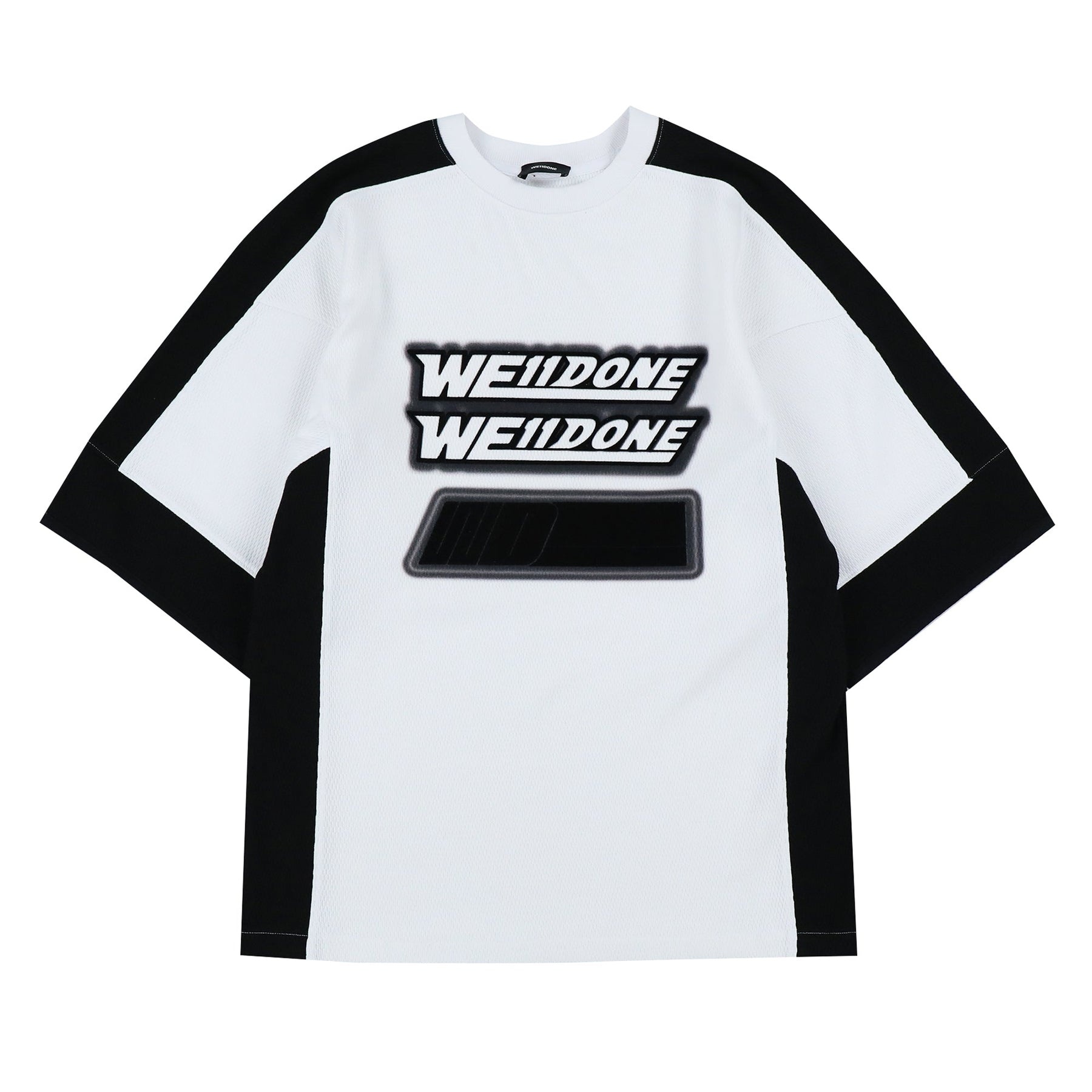 OVERSIZED FOOTBALL SHIRT / WHT - 1