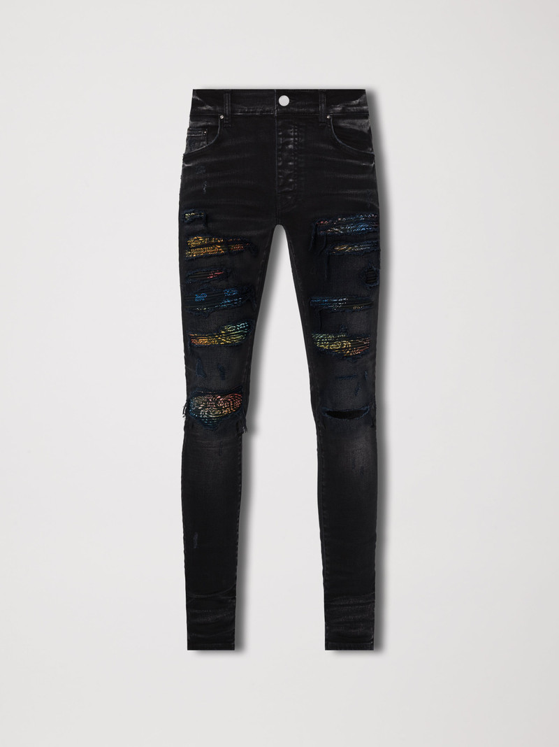 RAINBOW PAISLEY THRASHER JEAN 1