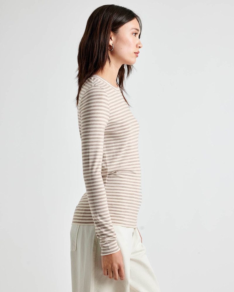 Splendid Striped Bamboo Blend Long Sleeve Tee outlook