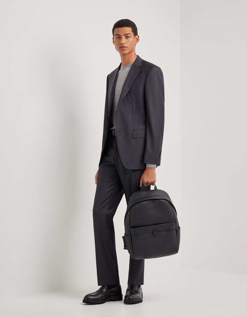 Canali CHARCOAL GRAY PURE WOOL SINGLE-BREASTED SUIT outlook