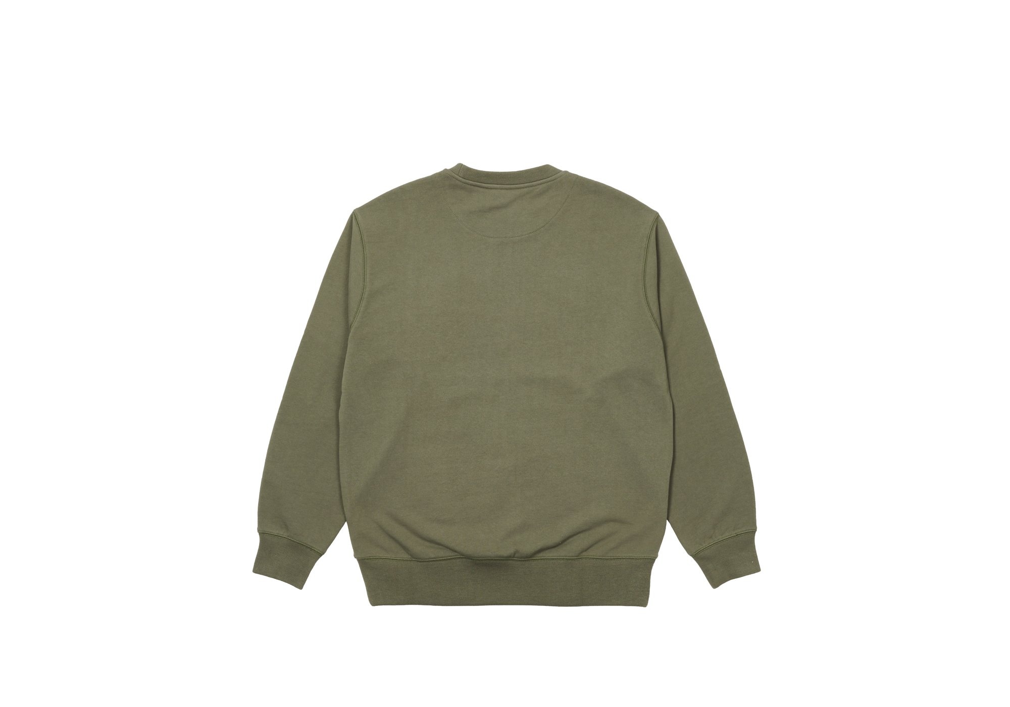 BASICS LOGO CREW OLIVE - 2