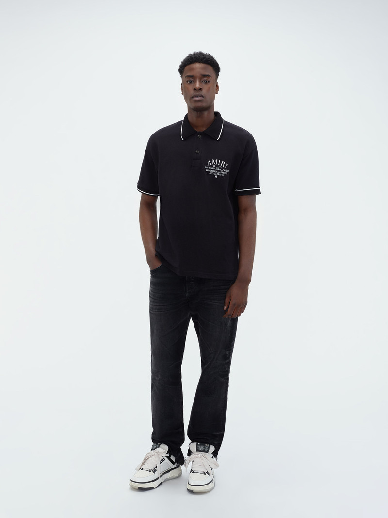 AMIRI ARTS DISTRICT PIQUE POLO 1