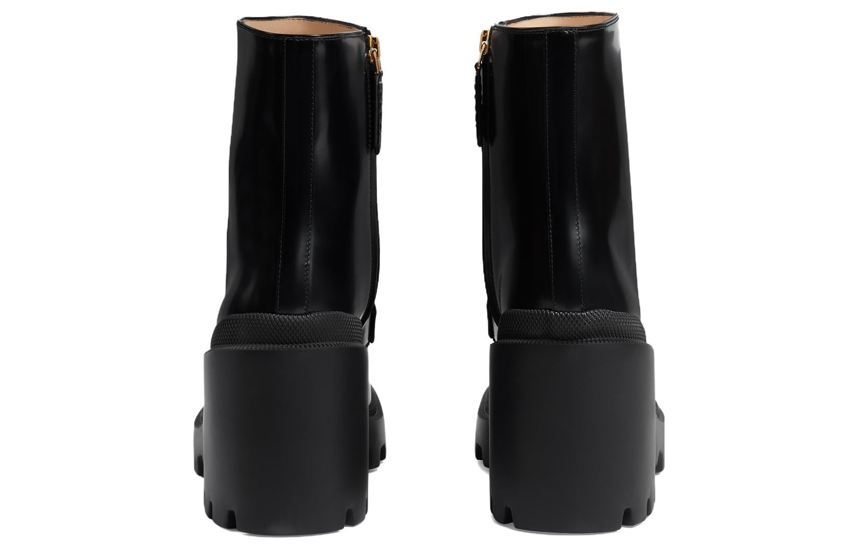 (WMNS) Gucci Boot With Horsebit 'Black' 750589-AACAT-1000 - 6