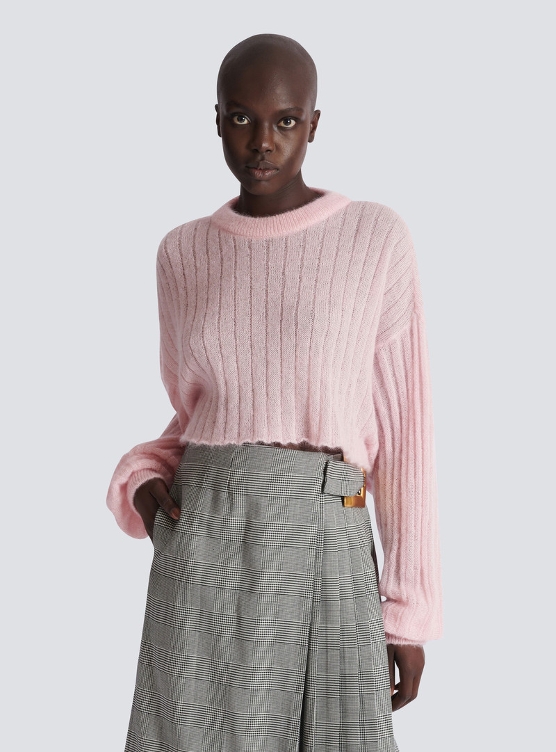 Cropped mohair jumper 6