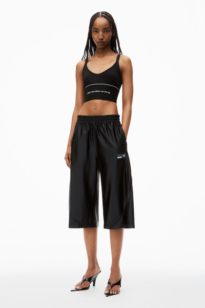 Alexander Wang LOGO ELASTIC BRA IN RIBBED JERSEY outlook