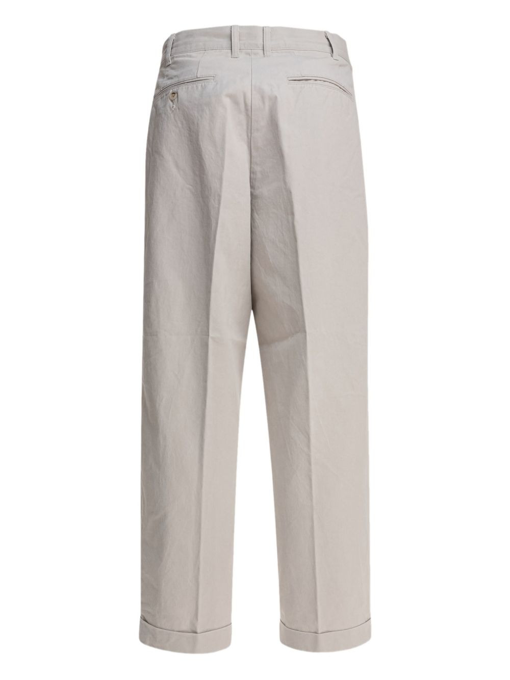 pleated cotton trousers - 2
