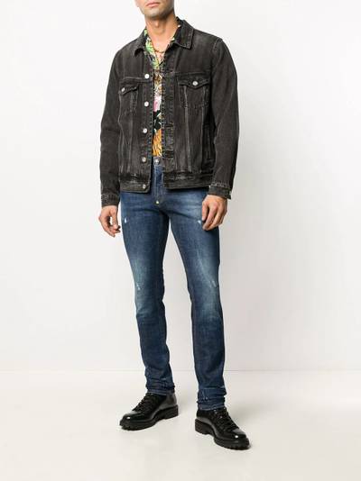 PHILIPP PLEIN slim fit skull stud jeans outlook