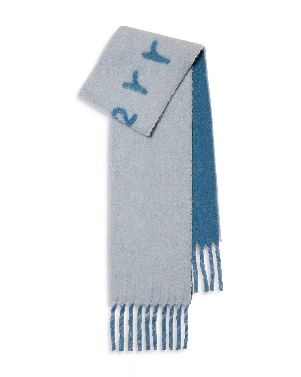 Reversible Logo Wool Blend Scarf - 9