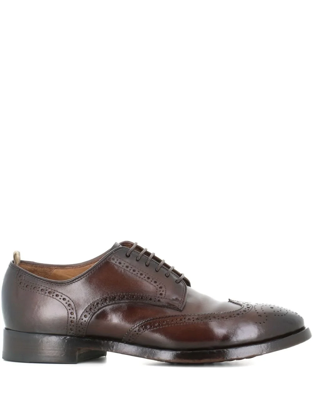 perforated leather shoes - 1