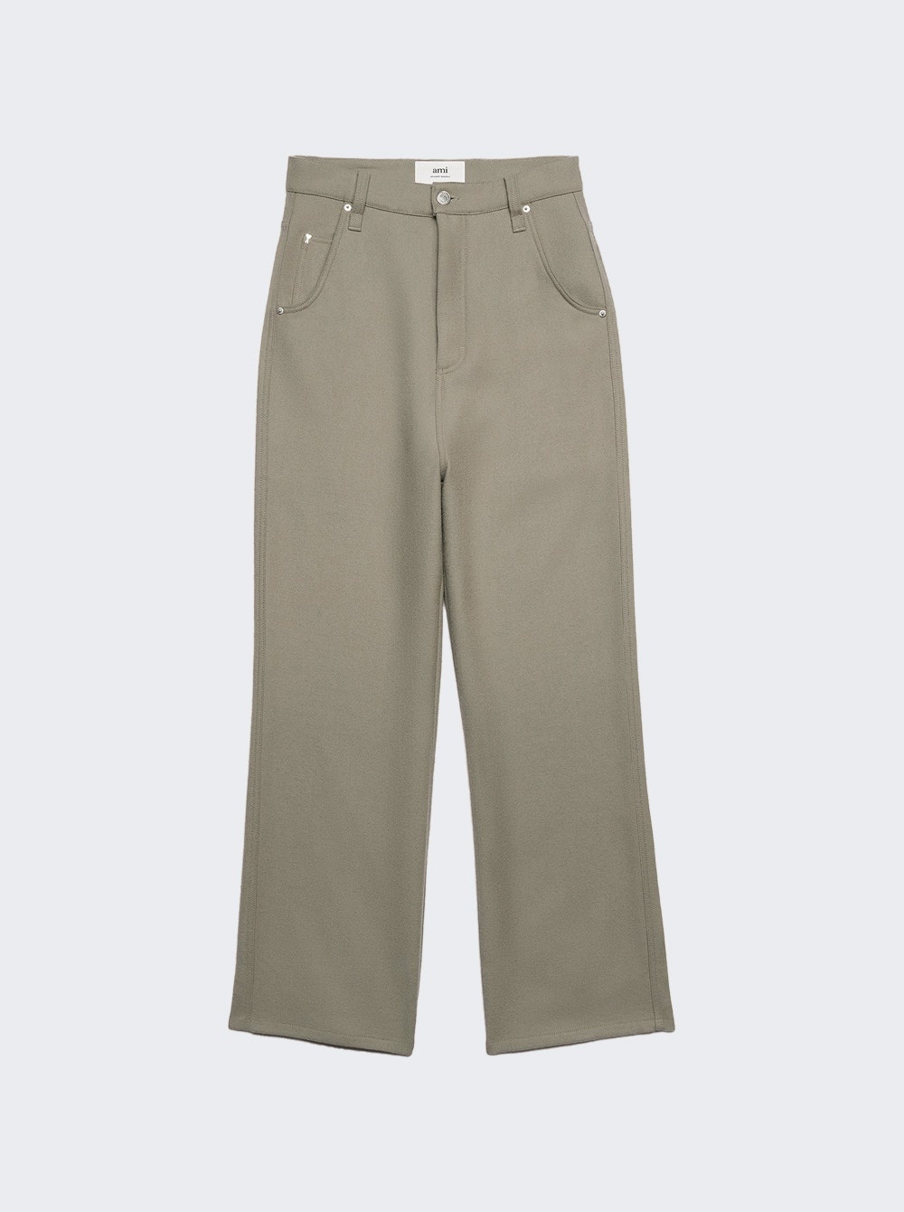 Baggy Fit Trousers Taupe - 1
