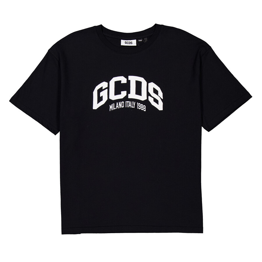 GCDS Black Logo Lounge Cotton T-Shirt - 5
