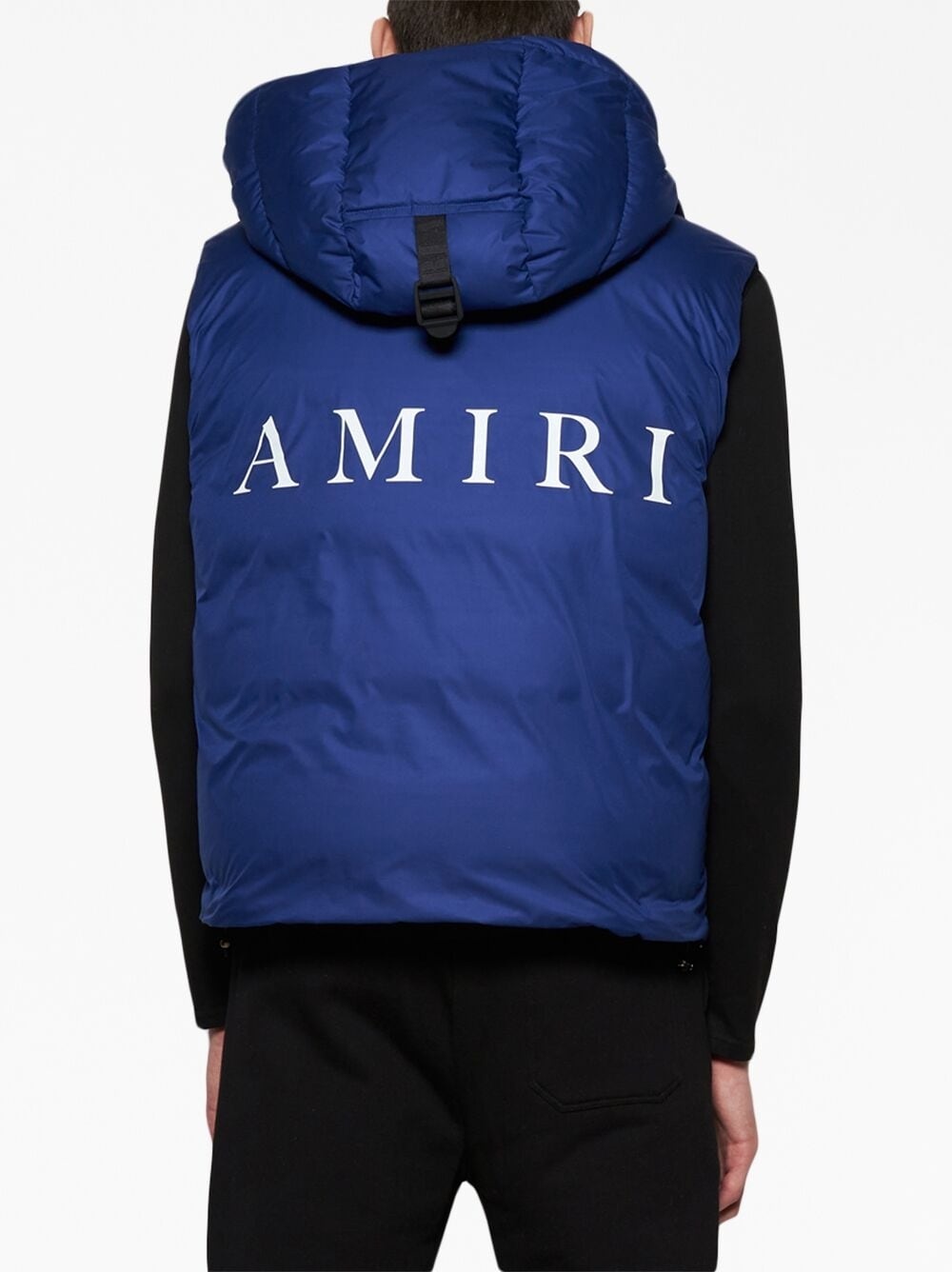 logo-embroidery padded gilet - 5