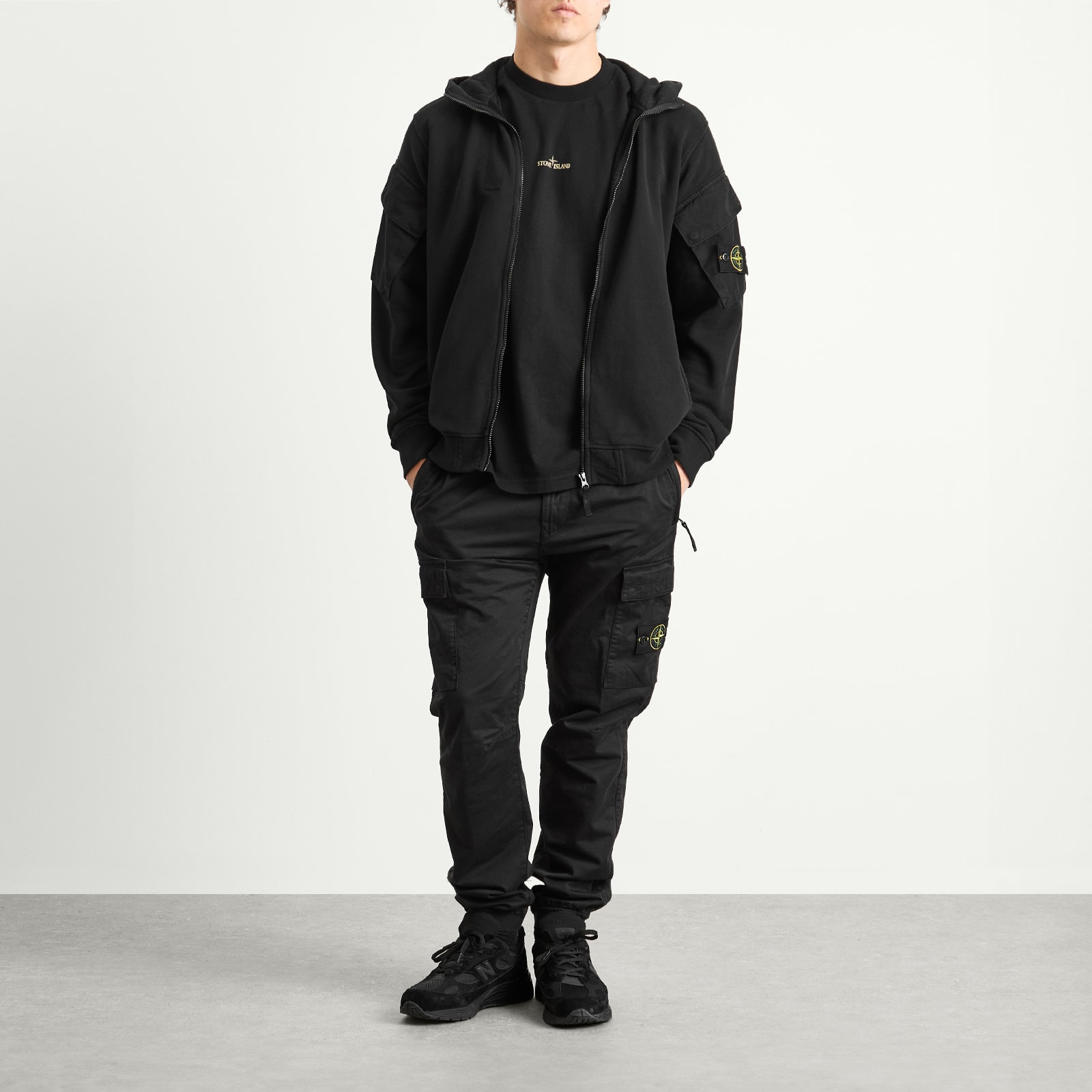 Stone Island Brushed Fleece Cargo Pocket Hoodie - 4