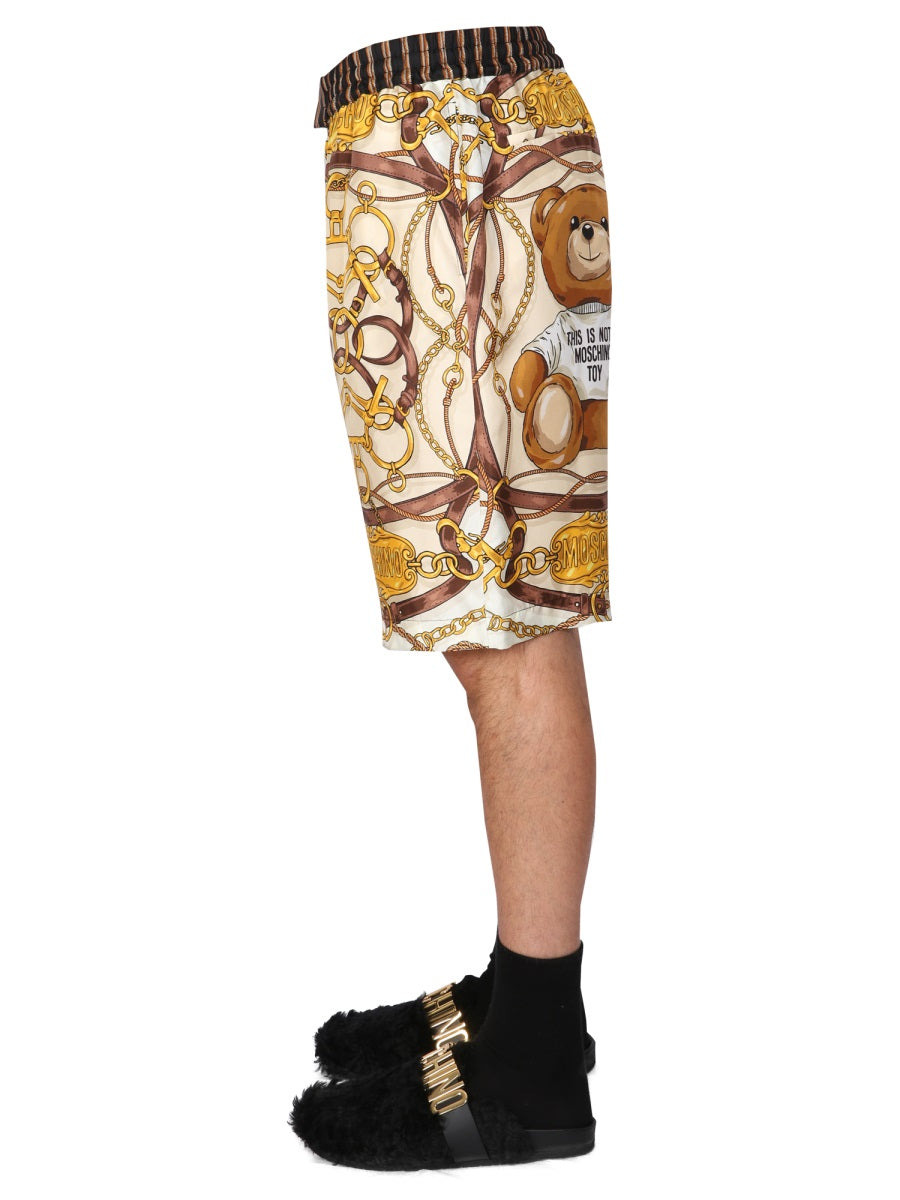 Moschino Men "Teddy" Bermuda Shorts - 3