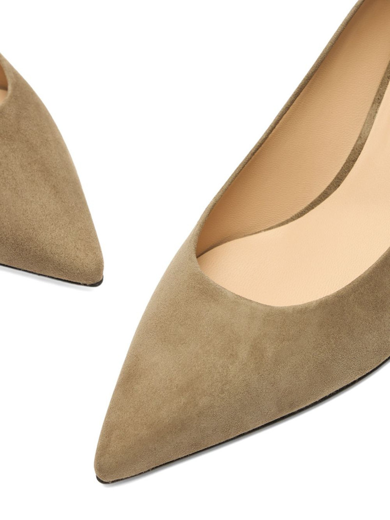 50mm Stuart Power pointed-toe suede pumps 3
