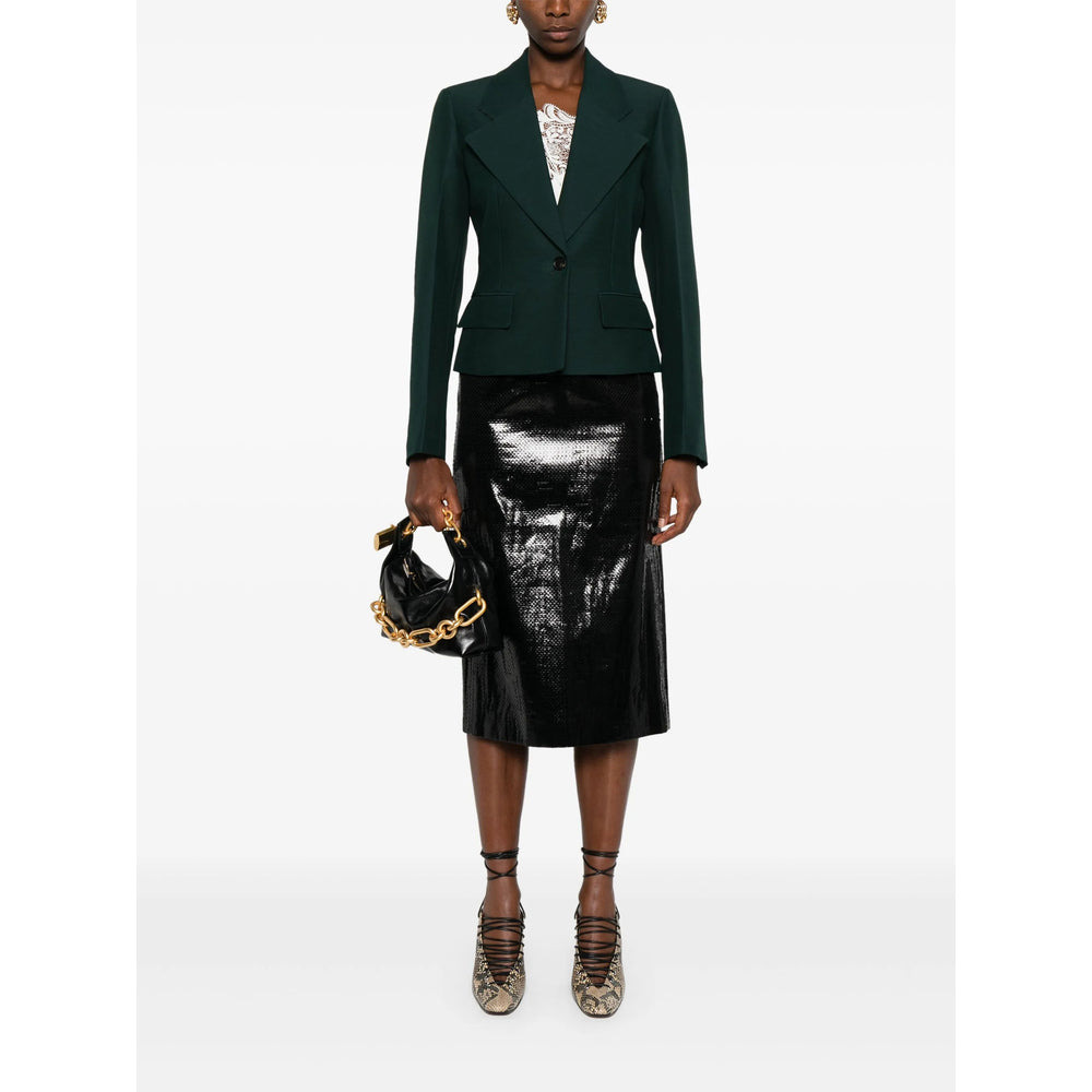 Ferragamo Green Jackets - Blazers Women - 5