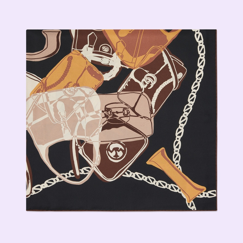 GUCCI Gucci bag print twill carré outlook
