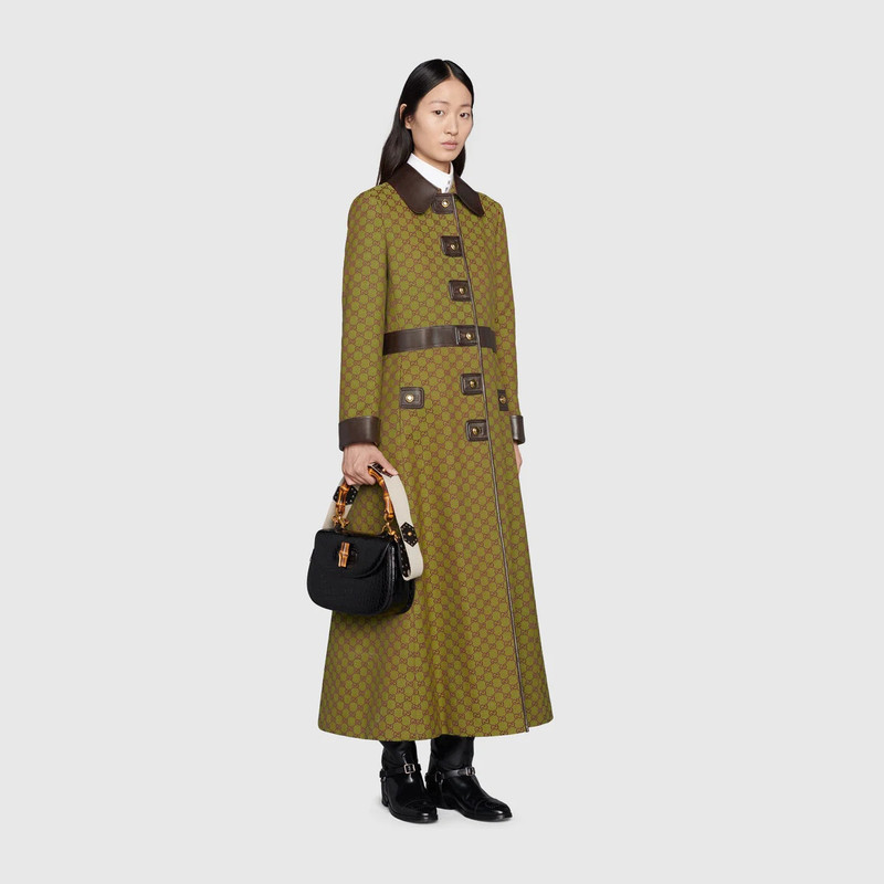 GUCCI US Exclusive GG canvas coat outlook