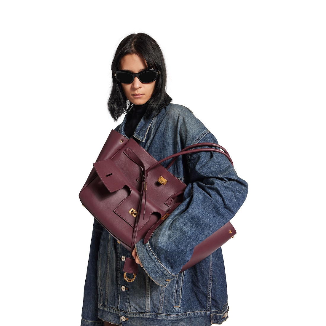 Women's Bel Air Medium Carry All Bag in Dark Burgundy - 8